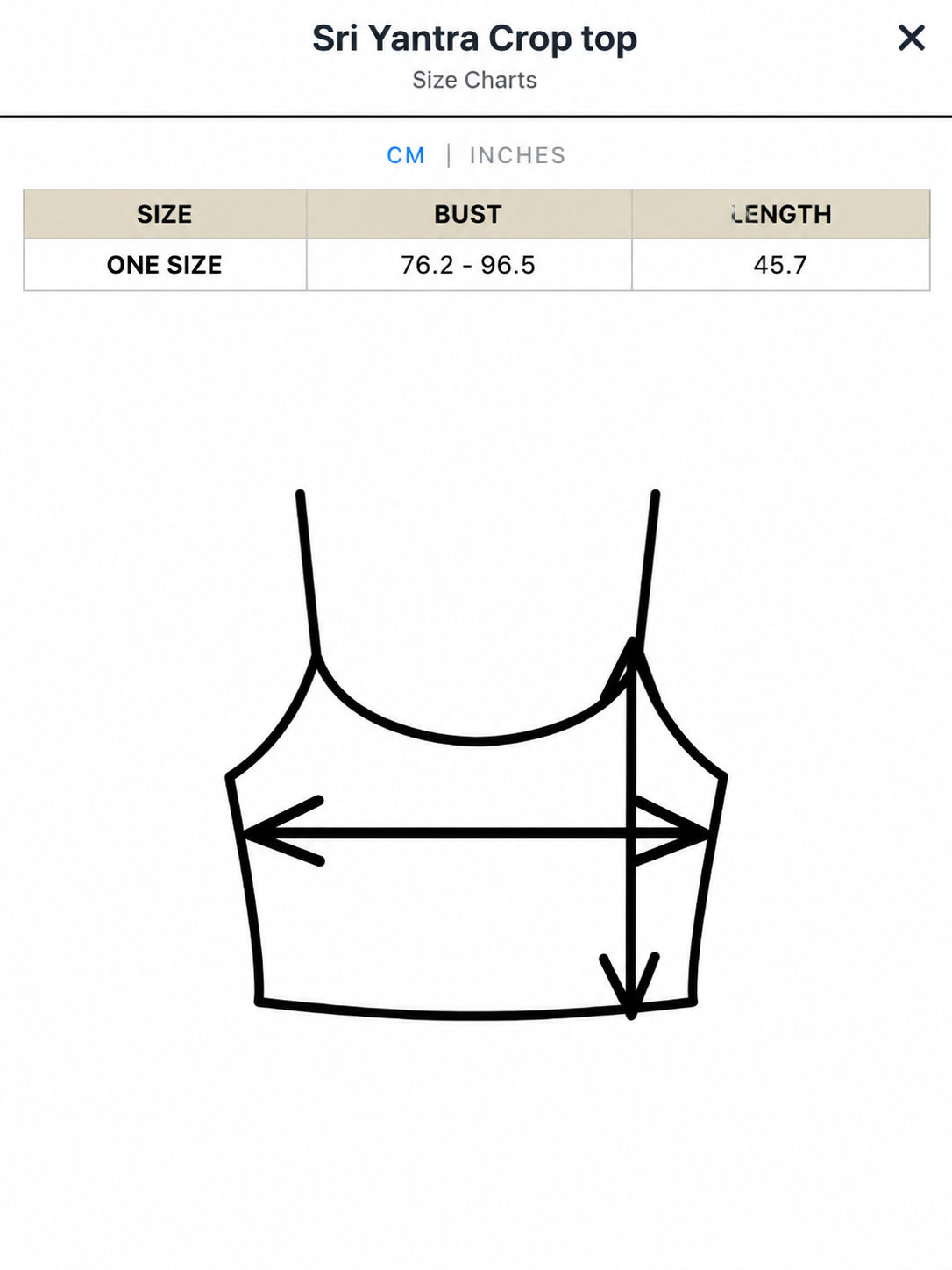 Sri Yantra Crop top